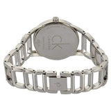 Calvin Klein Stately Silver Dial Silver Steel Strap Watch for Women - K3G23128