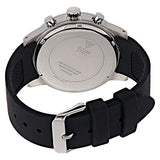 Guess Fuel Multifunction White Dial Black Rubber Strap Watch for Men - W0802G1