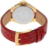 Michael Kors Camille Three-Hand Red Dial Red Leather Strap Watch for Women - MK4750