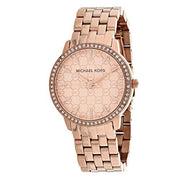 Michael Kors Argyle Quartz Rose Gold Dial Rose Gold Steel Strap Watch For Women - MK3156
