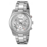 Fossil Boyfriend Multifunction Silver Dial Silver Steel Strap Watch for Women - ES3883