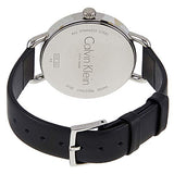 Calvin Klein Even Black Dial Black Leather Strap Watch for Women - K7B231C1