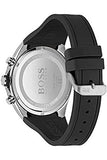 Hugo Boss Distinct Black Dial Black Rubber Strap Watch for Men - 1513855