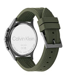 Calvin Klein Tone Green Dial Green NATO Strap Watch for Men - K7K514WL