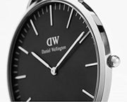 Daniel Wellington Classic Sheffield Black Dial Black Leather Strap Watch For Women - DW00100145