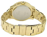 Guess Dazzler Diamonds Silver Dial Gold Steel Strap Watch for Women - W0335L2