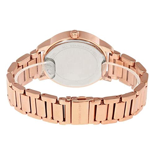 Michael Kors Kinley Rose Gold Dial Rose Gold Steel Strap Watch for Women - MK6210