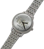 Michael Kors Melissa Quartz Silver Dial Silver Steel Strap Watch for Women - MK4370