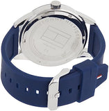 Tommy Hilfiger Austin Quartz Blue Dial Blue Rubber Strap Watch for Men - 1791635