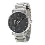 Hugo Boss Oxygen Grey Dial Silver Steel Strap Watch for Men - 1513596