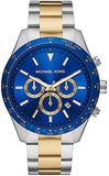 Michael Kors Layton Chronograph Blue Dial Two Tone Steel Strap Watch For Men - MK8825