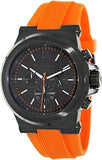 Michael Kors Dylan Chronograph Grey Dial Orange Rubber Strap Watch for Men - MK8296