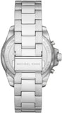 Michael Kors Wren Chronograph Black Dial Silver Steel Strap Watch For Men - MK8880