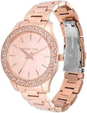 Michael Kors Lilane Quartz Rose Gold Dial Rose Gold Steel Strap Watch For Women - MK1068