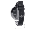 Calvin Klein Equal Black Dial Black Leather Strap Watch for Women - K3E231C1