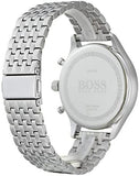 Hugo Boss Companion Black Dial Silver Steel Strap Watch for Men - 1513652