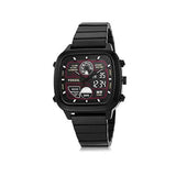 Fossil Retro Analog-Digital Black Dial Black Steel Strap Watch for Men - FS5891