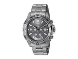 Fossil Garrett Chronograph Grey Dial Grey Steel Strap Watch for Men - FS5621