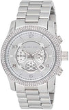 Michael Kors Runway Chronograph Quartz Silver Dial Silver Steel Strap Watch For Women - MK5574