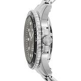 Fossil FB-01 Automatic Skeleton Black Dial Silver Steel Strap Watch for Men - ME3190