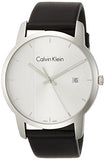 Calvin Klein City Silver Dial Black Steel Strap Watch for Men - K2G2G1CX