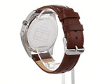 Tommy Hilfiger Deacon White Dial Brown Leather Strap Watch for Men - 1791550