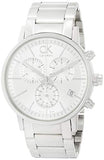 Calvin Klein Post Minimal White Dial Silver Steel Strap Watch for Men - K7627126