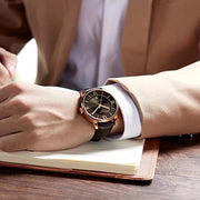 Tissot Chemin des Tourelles Powermatic 80 Brown Dial Brown Leather Strap Watch for Men - T099.407.36.448.00