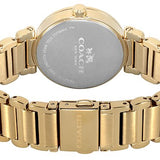 Coach Sport Diamonds Gold Dial Gold Steel Strap Watch for Women - 14502195