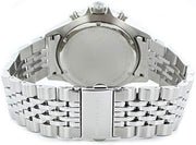 Michael Kors Bayville Chronograph Black Dial Silver Steel Strap Watch For Men - MK8749