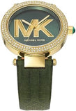 Michael Kors Parker Green Dial Green Leather Strap Watch For Women - MK4724