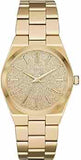 Michael Kors Channing Quartz Gold Dial Gold Steel Strap Watch For Women - MK6623