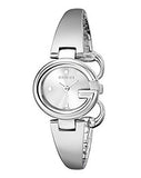 Gucci Guccissima Quartz Silver Dial Silver Steel Strap Watch For Women - YA134502