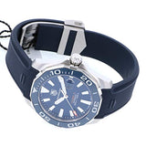 Tag Heuer Aquaracer Calibre 5 Blue Dial Blue Silicone Strap Watch for Men - WAY211C.FT6155