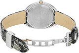 Versace Shadov Quartz Silver Dial Snakeskin Leather Strap Watch for Women - VEBM00718