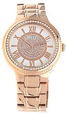 Guess Madison Diamonds White Dial Rose Gold Steel Strap Watch for Women - W0637L3