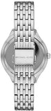 Michael Kors Mindy White Dial Silver Steel Strap Watch For Women - MK7075