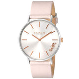 Coach Perry White Dial Pink Leather Strap Watch for Women - 14503118