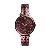 Fossil Jacqueline Brown Dial Brown Steel Strap Watch for Women - ES4100