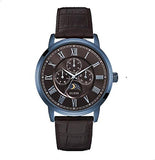 Guess Delancy Analog Brown Dial Brown Leather Strap Watch For Men - W0870G3