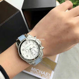 Michael Kors Blair Silver Dial Two Tone Steel Strap Watch for Women - MK6137