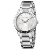 Calvin Klein Steady Silver Dial Silver Steel Strap Watch for Women - K7Q21146