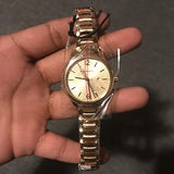 Burberry The Classic Champagne Gold Dial Gold Steel Strap Watch for Women - BU10109
