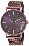 Coach Perry Purple Dial Purple Mesh Bracelet Watch for Women - 14503484