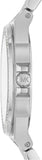 Michael Kors Lennox Three Hand Silver Dial Silver Steel Strap Watch For Women - MK7280