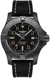 Breitling Avenger Automatic 45 Seawolf Night Mission Black Dial Black Nylon Strap Watch for Men - V17319101B1X1