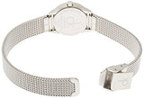 Calvin Klein Minimal Grey Dial Silver Mesh Bracelet Watch for Women - K3M2312X