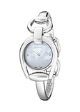 Gucci Horsebit Collection Diamonds Mother of Pearl Dial Silver Steel Strap Watch For Women - YA139506