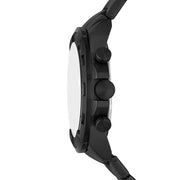 Fossil Bronson Chronograph Black Dial Black Steel Strap Watch for Men - FS5853