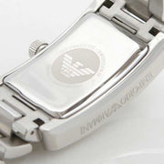 Emporio Armani White Dial Silver Stainless Steel Watch For Women - AR0146